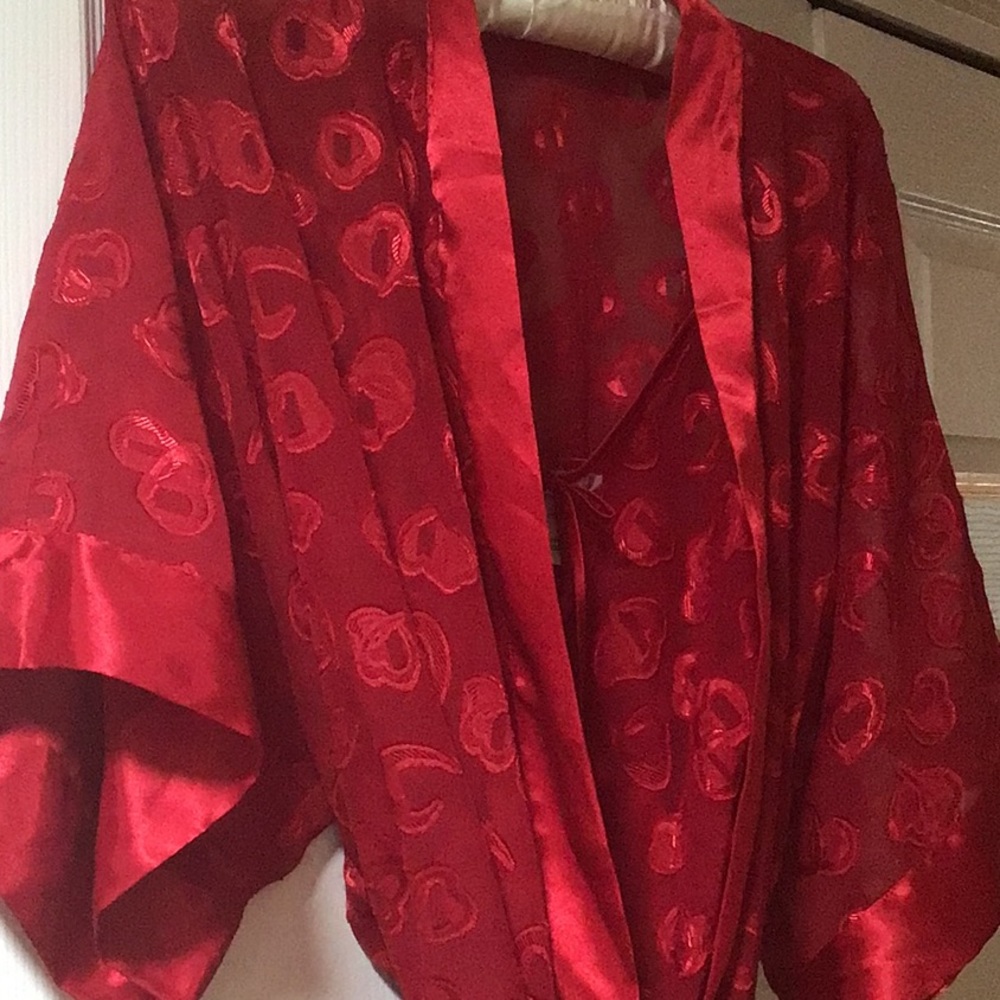 Romantic Red Kimono Robe Set, Morgan Taylor P/S